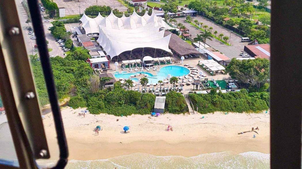 Helicóptero para o P12 em Jurerê Florianópolis