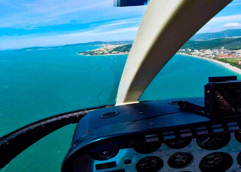 Helicóptero para o P12 em Jurerê Florianópolis