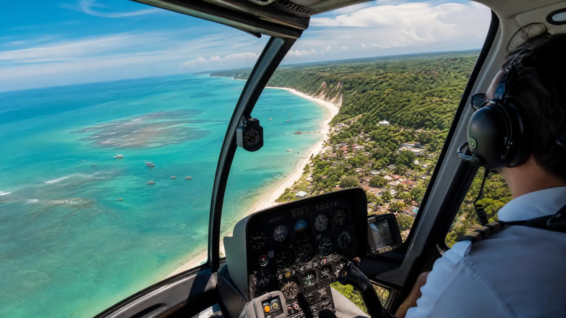 Passeio de Helicóptero Trancoso - Pacote Arraial