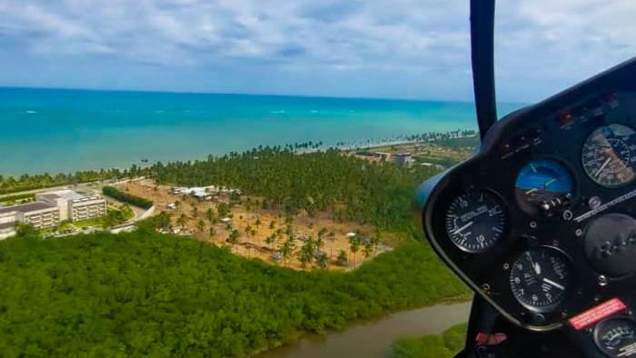 Descubra Trancoso e Praia do Espelho Passeio de Helicóptero