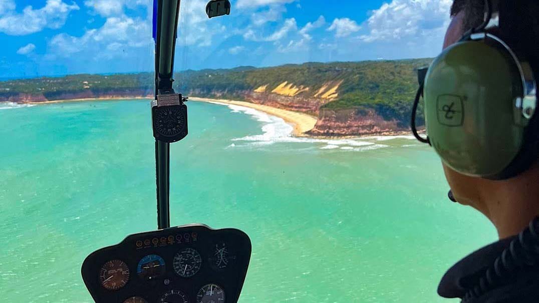 Passeio de Helicóptero na Praia de Pipa-RN – Pacote 02