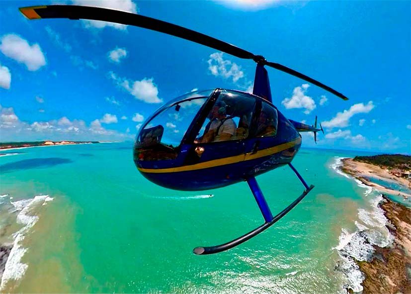 Passeio de Helicóptero na Praia de Pipa-RN - Pacote 01