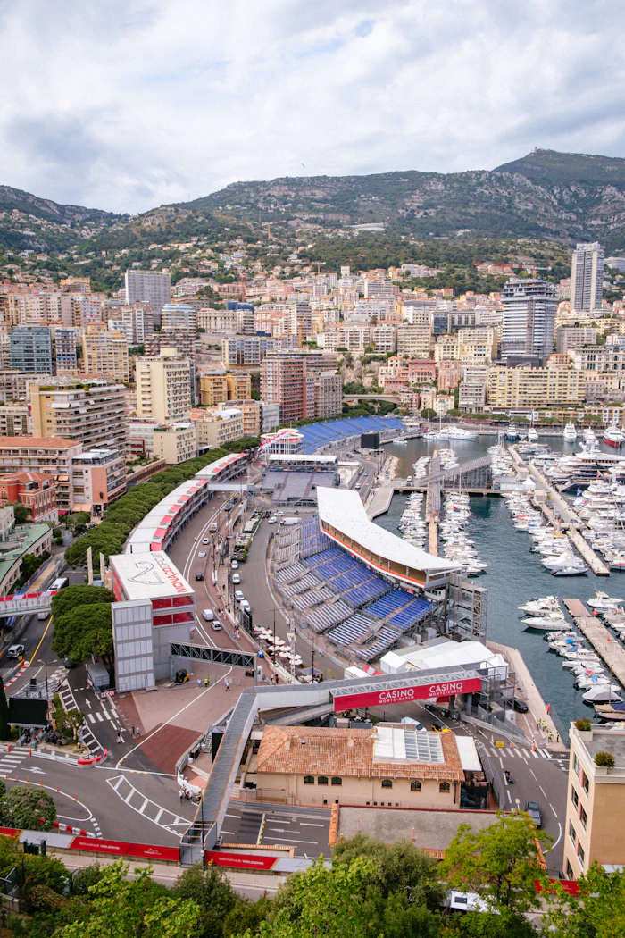 Il circuito del Gran Premio al porto di Monaco