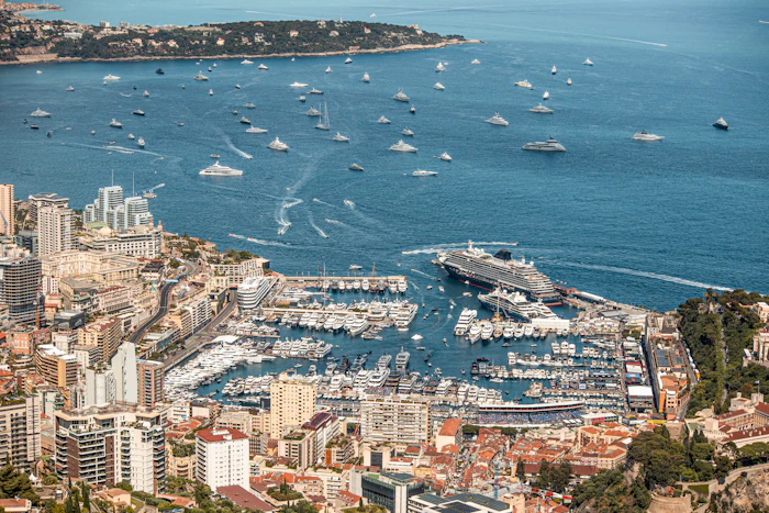Port Hercule e Montecarlo dall’alto